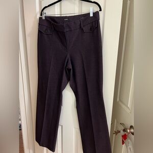LOFT Plum Julie Trousers Straight Leg